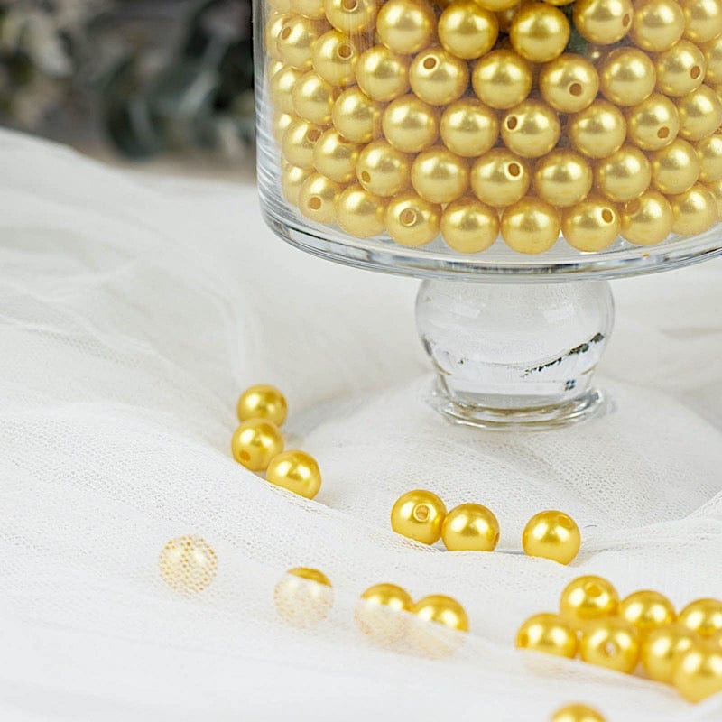 10 mm or 0.39" Faux Pearl Beads