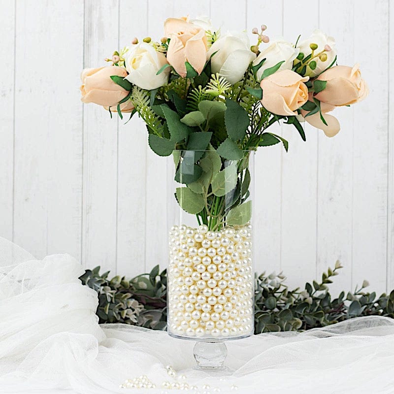 10 mm or 0.39" Faux Pearl Beads