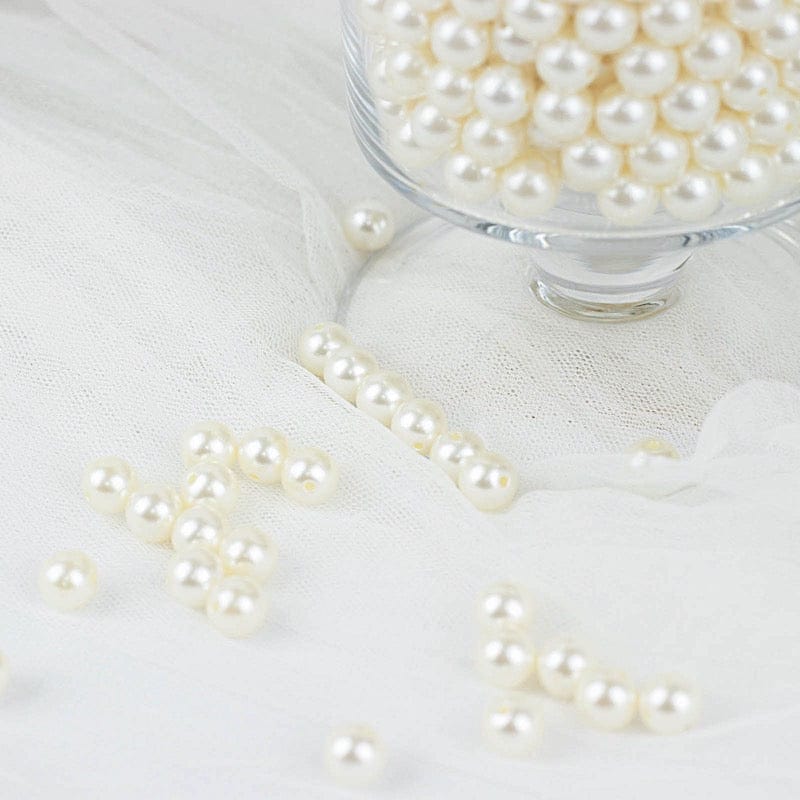 10 mm or 0.39" Faux Pearl Beads