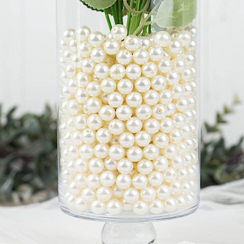 10 mm or 0.39" Faux Pearl Beads