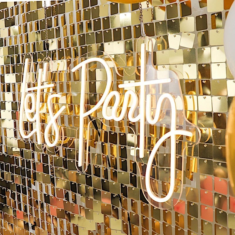 10 Panels 12" x 12" Square Sequin Wall Party Backdrop