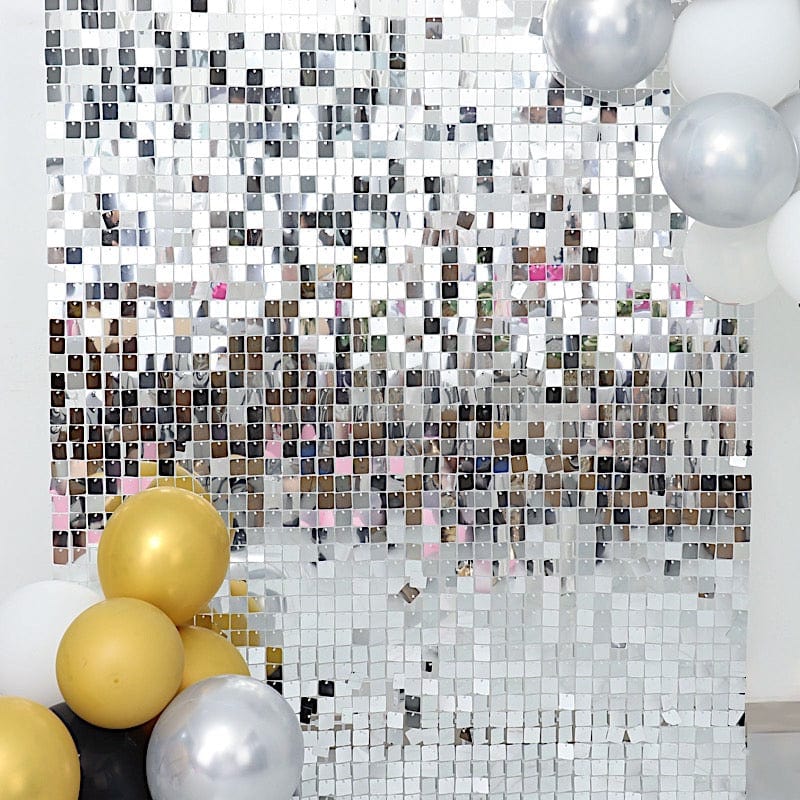 10 Panels 12" x 12" Square Sequin Wall Party Backdrop