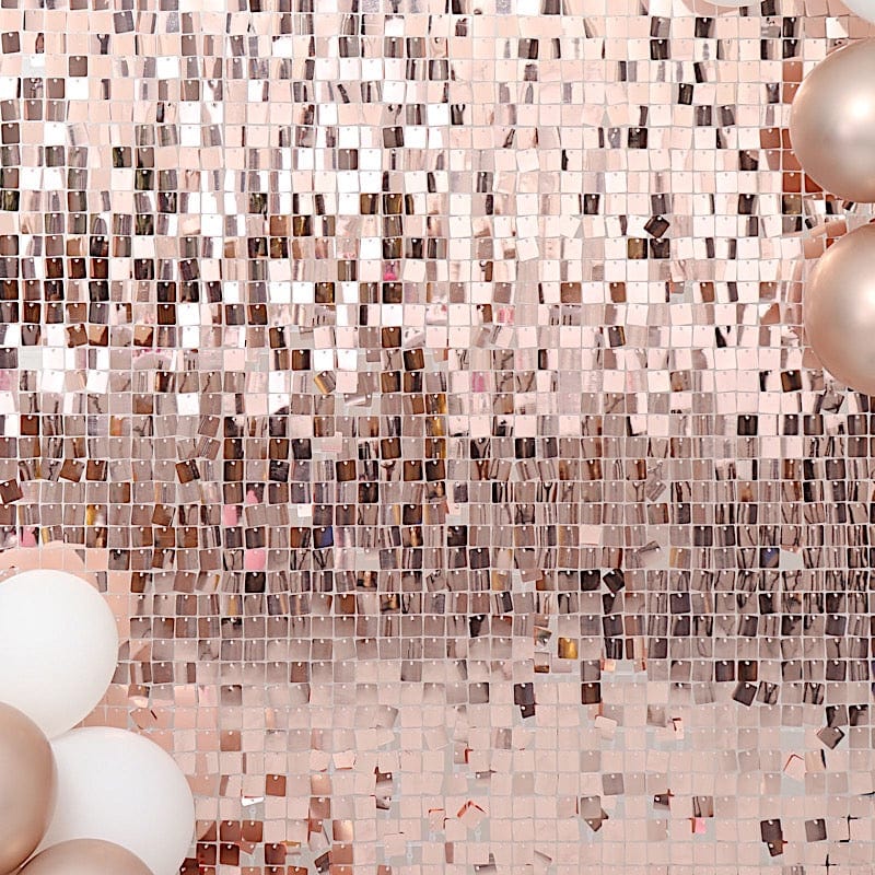 10 Panels 12" x 12" Square Sequin Wall Party Backdrop