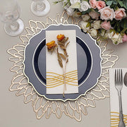 10 pcs 10" Plastic Dinner Plates With Scalloped Rim - Disposable Tableware