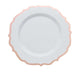 10 pcs 10" Plastic Dinner Plates With Scalloped Rim - Disposable Tableware DSP_PLR0011_10_054