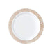 10 pcs 10" Round Dessert Plates with Lace Trim - Disposable Tableware PLST_PLA0021_WHTR
