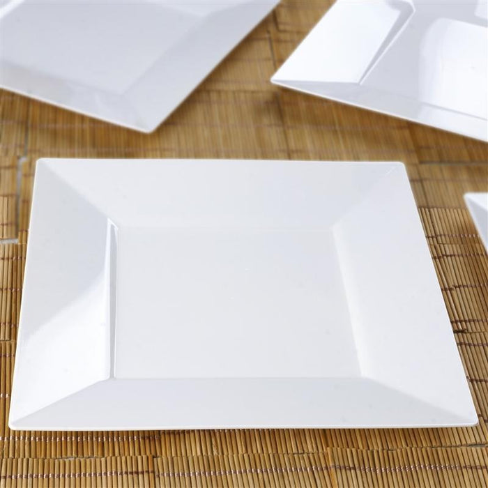 10 pcs 10" Square Plates - Disposable Tableware PLST_PLATE10_WHT