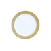10 pcs 10" wide White Round Salad Plates with Hammered Trim - Disposable Tableware DSP_PLR0007_10_PARENT