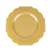 10 pcs 12" Baroque Plastic Dinner Plates - Disposable Tableware DSP_PLR0014_10_GDGD