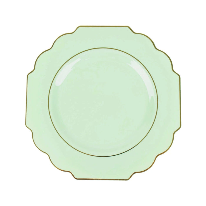 10 pcs 12" Baroque Plastic Dinner Plates - Disposable Tableware DSP_PLR0014_10_SGGD