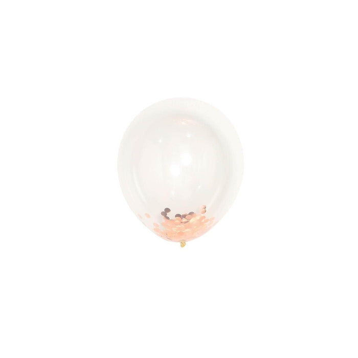 10 pcs 12" Clear Round Latex Balloons with Confetti BLOON_CONF01_054