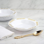 10 pcs 12 oz Plastic Bowls with Trim - Disposable Tableware