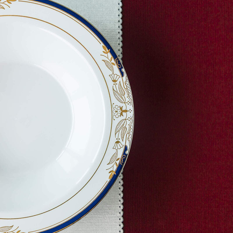 10 pcs 12 oz Plastic Bowls with Trim - Disposable Tableware