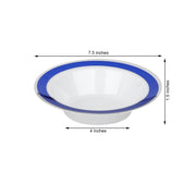 10 pcs 12 oz Plastic Bowls with Trim - Disposable Tableware