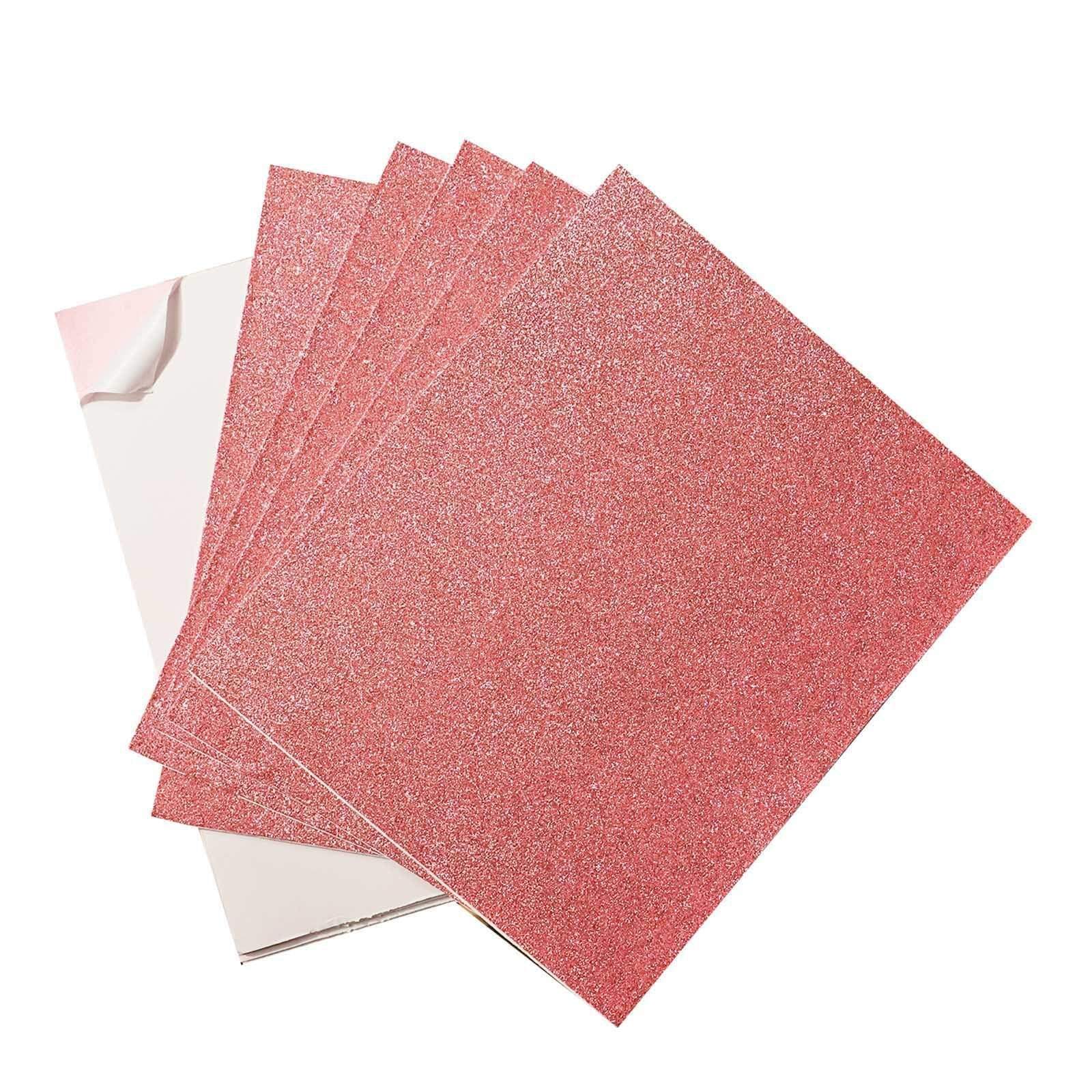 10 pcs 12"x10" Extra Fine Glittered Self-Adhesive Foam Sheets