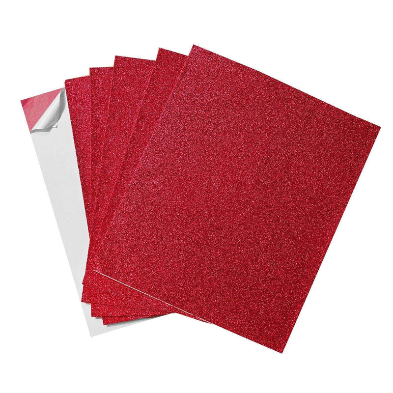 10 pcs 12"x10" Extra Fine Glittered Self-Adhesive Foam Sheets