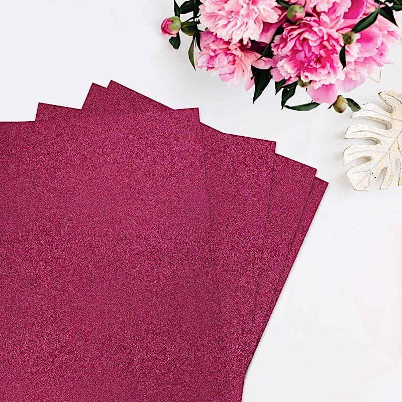 10 pcs 12"x10" Extra Fine Glittered Self-Adhesive Foam Sheets