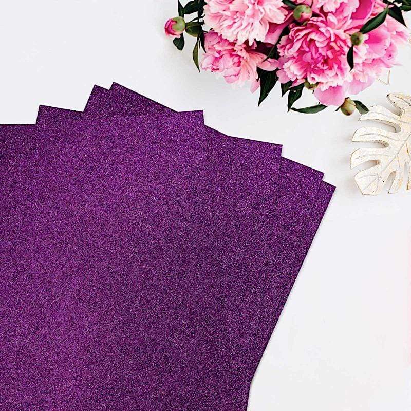 10 pcs 12"x10" Extra Fine Glittered Self-Adhesive Foam Sheets