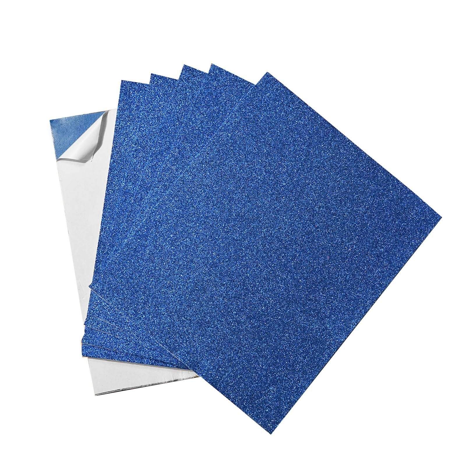 10 pcs 12"x10" Extra Fine Glittered Self-Adhesive Foam Sheets