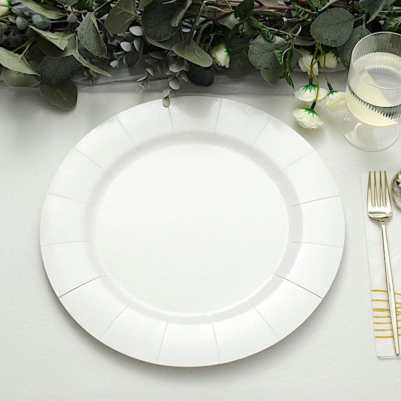 10 pcs 13" Round Disposable Paper Charger Plates