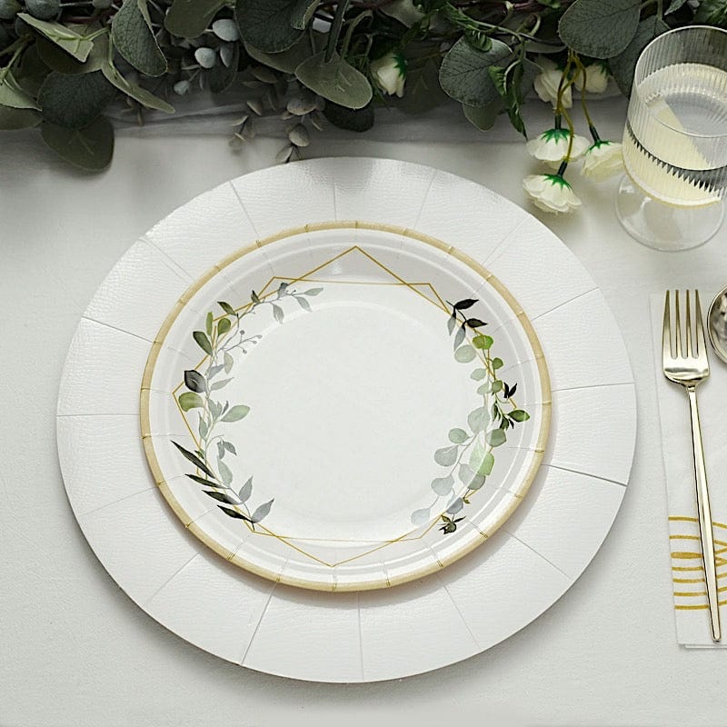 10 pcs 13" Round Disposable Paper Charger Plates