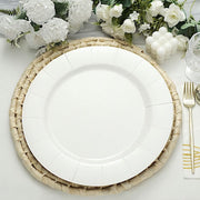 10 pcs 13" Round Disposable Paper Charger Plates