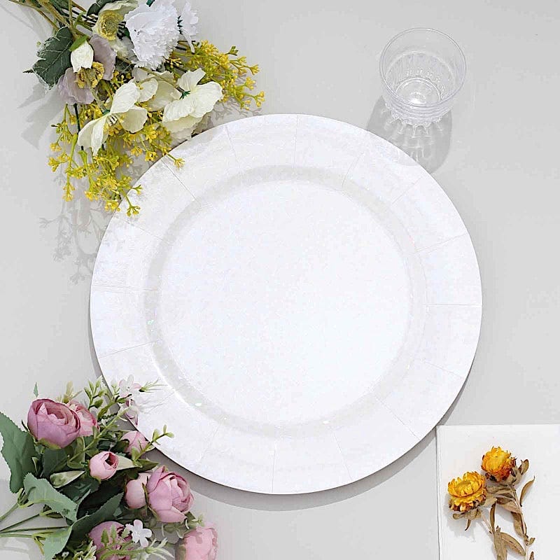 10 pcs 13" Round Disposable Paper Charger Plates