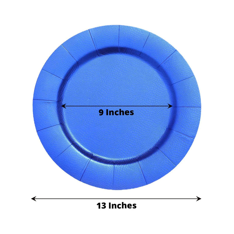 10 pcs 13" Round Disposable Paper Charger Plates