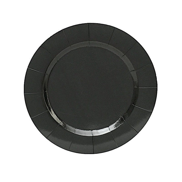 10 pcs 13" Round Disposable Paper Charger Plates DSP_CHRG_R0001_BLK
