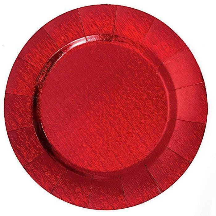 10 pcs 13" Round Disposable Paper Charger Plates DSP_CHRG_R0001_RED