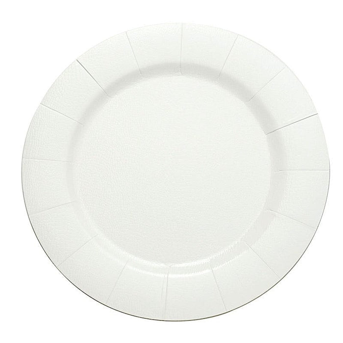 10 pcs 13" Round Disposable Paper Charger Plates DSP_CHRG_R0001_WHT
