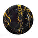 10 pcs 13" Round Disposable Paper Charger Plates with Marble Design - Black and Gold DSP_CHRG_R0002_BLKGD