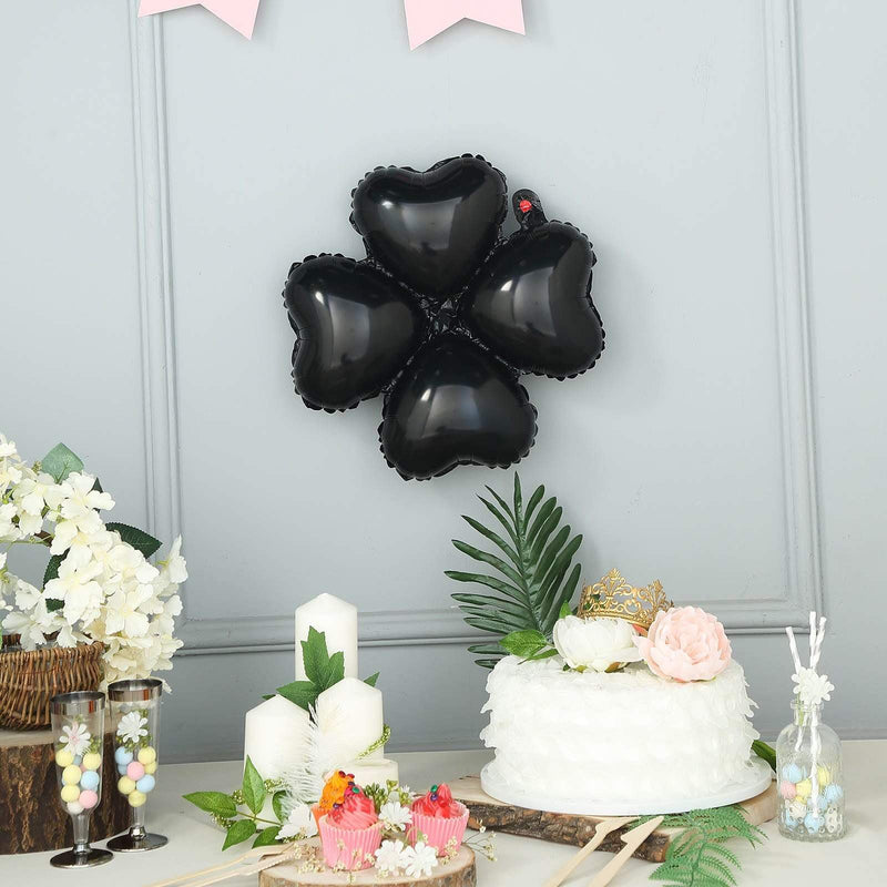 10 pcs 15" wide Clover Mylar Foil Balloons