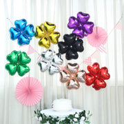 10 pcs 15" wide Clover Mylar Foil Balloons