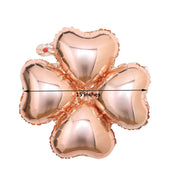 10 pcs 15" wide Clover Mylar Foil Balloons