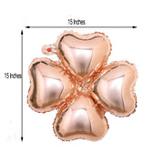 10 pcs 15" wide Clover Mylar Foil Balloons