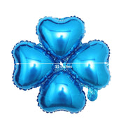 10 pcs 15" wide Clover Mylar Foil Balloons