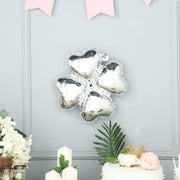 10 pcs 15" wide Clover Mylar Foil Balloons