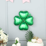 10 pcs 15" wide Clover Mylar Foil Balloons