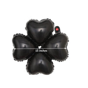 10 pcs 15" wide Clover Mylar Foil Balloons