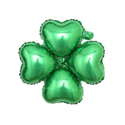 10 pcs 15" wide Clover Mylar Foil Balloons BLOON_FOL0006_15_TURQ