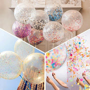 10 pcs 16" Latex Helium Air Transparent Balloons - Clear BLOON_CLR001_16