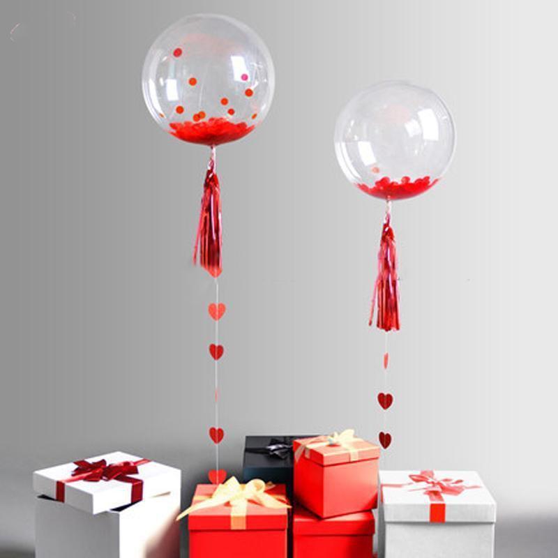10 pcs 16" Latex Helium Air Transparent Balloons - Clear BLOON_CLR001_16