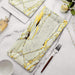 10 pcs 16" long Rectangle Paper Serving Trays with Marble Design