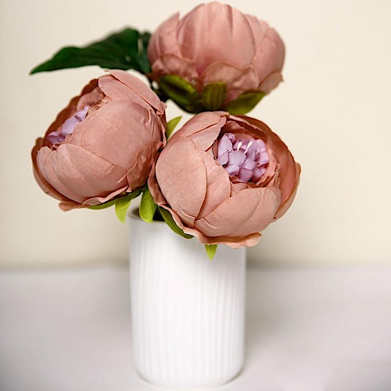10 pcs 3" Faux Silk Peony Flower Heads