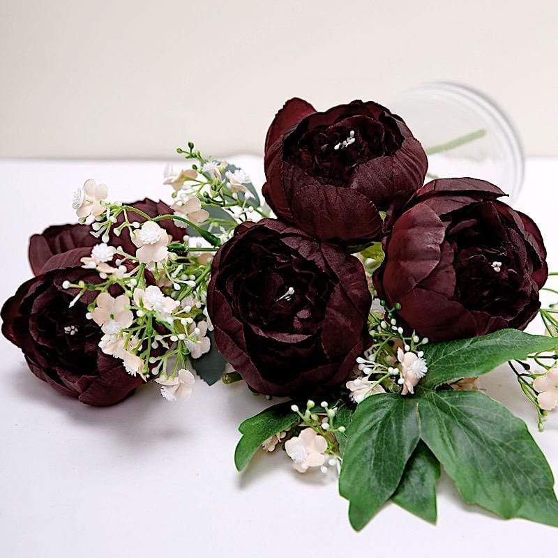 10 pcs 3" Faux Silk Peony Flower Heads