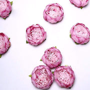 10 pcs 3" Faux Silk Peony Flower Heads