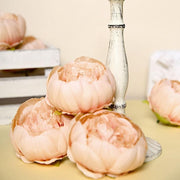 10 pcs 3" Faux Silk Peony Flower Heads