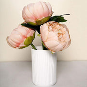 10 pcs 3" Faux Silk Peony Flower Heads