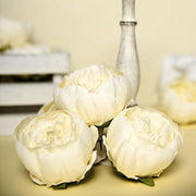 10 pcs 3" Faux Silk Peony Flower Heads